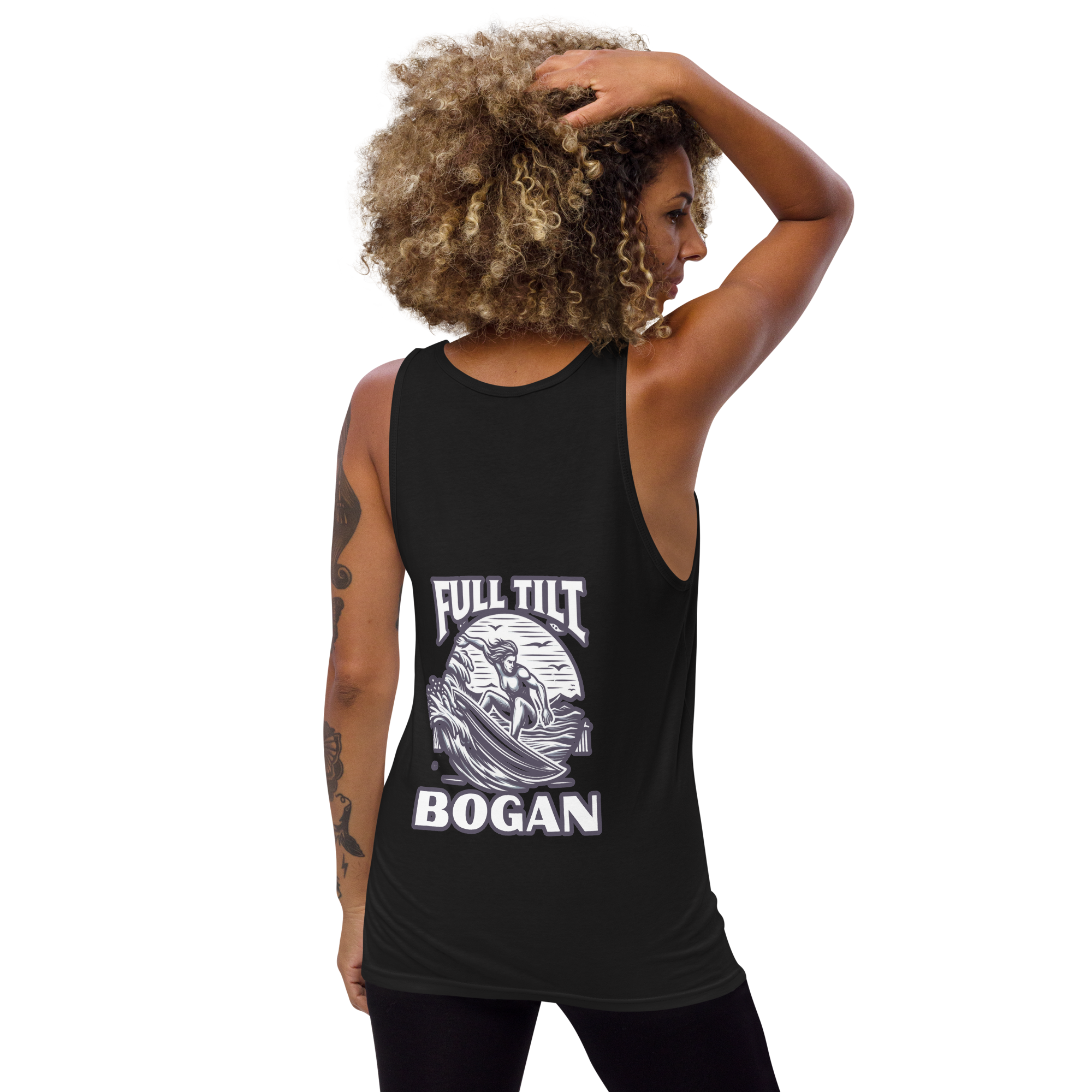Full Tilt Bogan Surfing Range- Adult Singlet