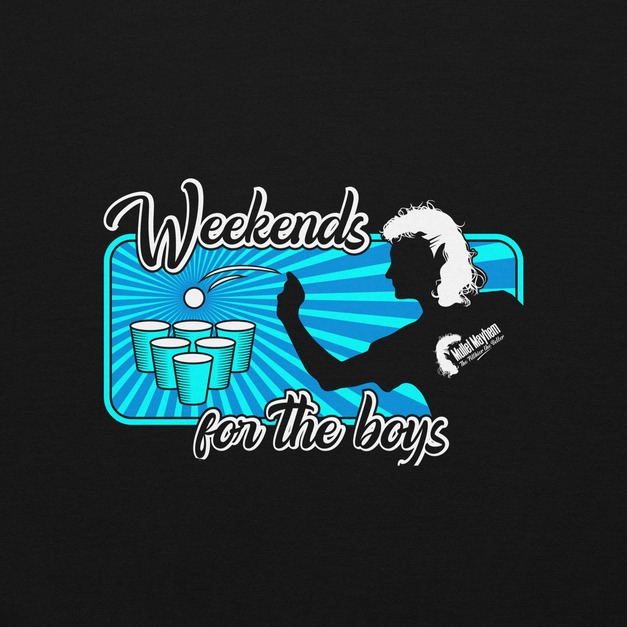 Weekends For The Boys Shots Adult Hoodie